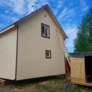 Фото готовых работ - Каркасно-щитовая баня 6х8 м.