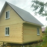 Фото готовых работ - Дом 6х6 м. из проф. бруса камерной сушки