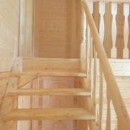 Фото готовых работ - Дом из бруса камерной сушки по проекту Д-45