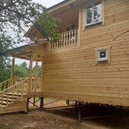 Фото готовых работ - Дом из бруса камерной сушки по проекту Д-45