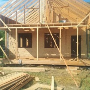 Фото готовых работ - Каркасно-щитовой дом 8х10 м.