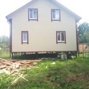 Фото готовых работ - Каркасно-щитовой дом 8х10 м.