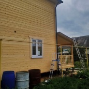 Фото готовых работ - Каркасный дом "Под ключ" 8х9 м. + терраса 2,5х8 м.