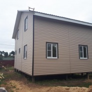 Фото готовых работ - Каркасно-щитовой дом 7х9 м.