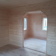 Фото готовых работ - Каркасно-щитовой дом 7х9 м.