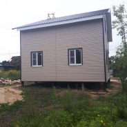 Фото готовых работ - Каркасно-щитовой дом 7х9 м.