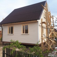 Фото готовых работ - Каркасно-щитовой дом 6х8 м. (К-3)