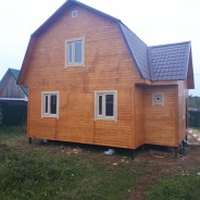 Фото готовых работ - Каркасно-щитовой дом 7,5х8 м. (К-27)