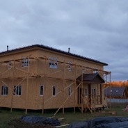 Фото готовых работ - Каркасно-щитовой дом 14,5х10 м.