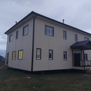 Фото готовых работ - Каркасно-щитовой дом 14,5х10 м.