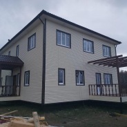 Фото готовых работ - Каркасно-щитовой дом 14,5х10 м.