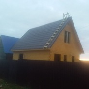 Фото готовых работ - Дом из проф. бруса камерной сушки 5х7 м.
