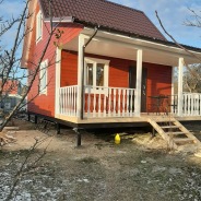 Фото готовых работ - Каркасно-щитовой дом 6х8 м.(К-3)