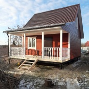 Фото готовых работ - Каркасно-щитовой дом 6х8 м.(К-3)