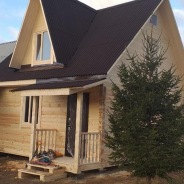 Фото готовых работ - Дом из проф. бруса камерной сушки 6х6 м. (Д-21)