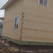 Фото готовых работ - Дом 8*7,5 м из проф. бруса камерной сушки