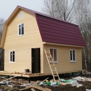 Фото готовых работ - Каркасно-щитовой дом 6х7,5 м. (К-2)