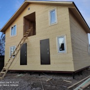 Фото готовых работ - Каркасно-щитовой дом 8х8 м.