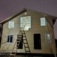 Фото готовых работ - Каркасно-щитовой дом 8х8 м.