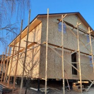 Фото готовых работ - Каркасно-щитовой дом 9х9 м.