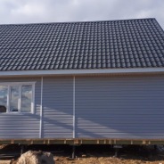 Фото готовых работ - Каркасно-щитовой дом 7,5х8,5 м.