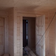 Фото готовых работ - Каркасно-щитовой дом 7,5х8,5 м.