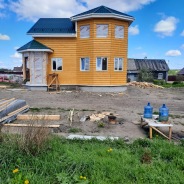 Фото готовых работ - Каркасно-щитовой дом 8,5х8,5 м