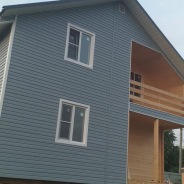 Фото готовых работ - Каркасно-щитовой дом 10х8 м.