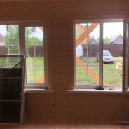 Фото готовых работ - Каркасно-щитовой дом 10х7,5 + терраса 4,5х3