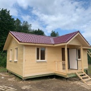 Фото готовых работ - Каркасно-щитовой дом 6х8 м. (К-108)