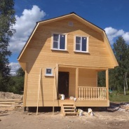 Фото готовых работ - Каркасно-щитовой дом 6х8 м.