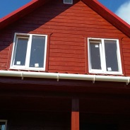 Фото готовых работ - Каркасно-щитовой дом 7,5х8 м с мансардой