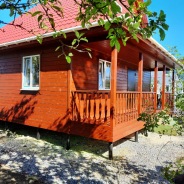 Фото готовых работ - Каркасно-щитовой дом 7,5х8 м с мансардой