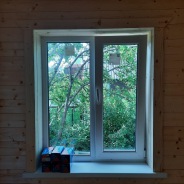 Фото готовых работ - Каркасно-щитовой дом 7,5х8 м с мансардой