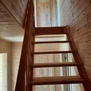 Фото готовых работ - Каркасно-щитовой дом 7,5х8 м с мансардой