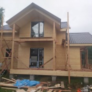 Фото готовых работ - Каркасно-щитовой дом 11, 5х9 м (К-95)