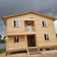 Фото готовых работ - Дом из проф. бруса камерной сушки 6х9 м.