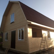 Фото готовых работ - Каркасно-щитовой дом 6х9 м.