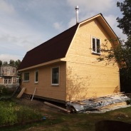 Фото готовых работ - Каркасно-щитовой дом 6х9 м.