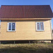 Фото готовых работ - Каркасно-щитовой дом 7х9 м. (К-11)