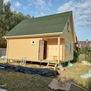 Фото готовых работ - Каркасно-щитовой дом 6х7 м. (К-102)