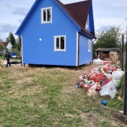 Фото готовых работ - Каркасно-щитовой дом 6х6 м., с мансардой (К-16)