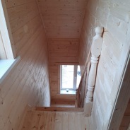 Фото готовых работ - Каркасно-щитовой дом 6х6 м., с мансардой (К-16)