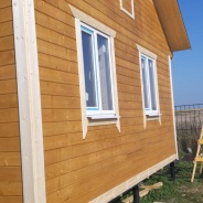 Фото готовых работ - Каркасно-щитовой дом 6х9 м.