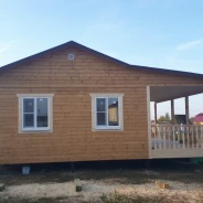 Фото готовых работ - Каркасно-щитовой дом 6х8 м. + терраса 3х8 м.