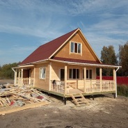 Фото готовых работ - Каркасно-щитовой дом 7,5х12 м.