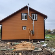 Фото готовых работ - Каркасно-щитовой дом 6х8 м. (К-12)