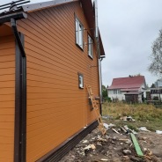 Фото готовых работ - Каркасно-щитовой дом 6х8 м. (К-12)