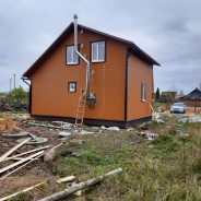 Фото готовых работ - Каркасно-щитовой дом 6х8 м. (К-12)