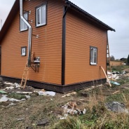 Фото готовых работ - Каркасно-щитовой дом 6х8 м. (К-12)